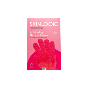 Skinlogic Exfoliating Shower Gloves (Pink)